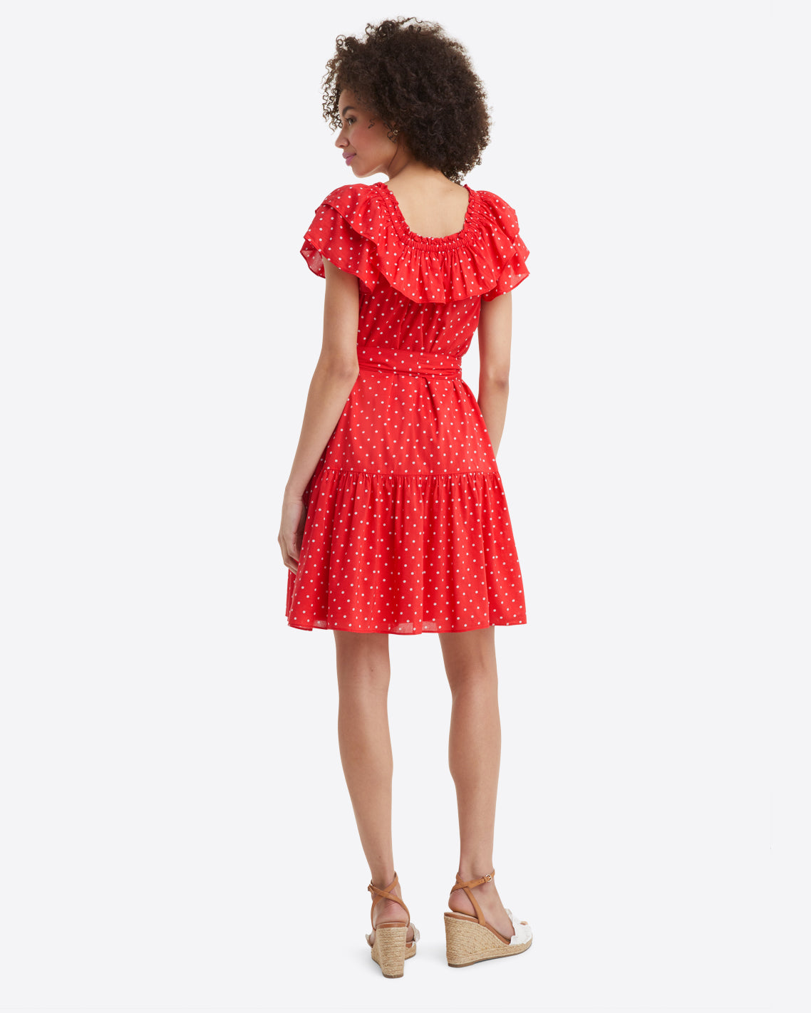 H&m red outlet polka dot dress