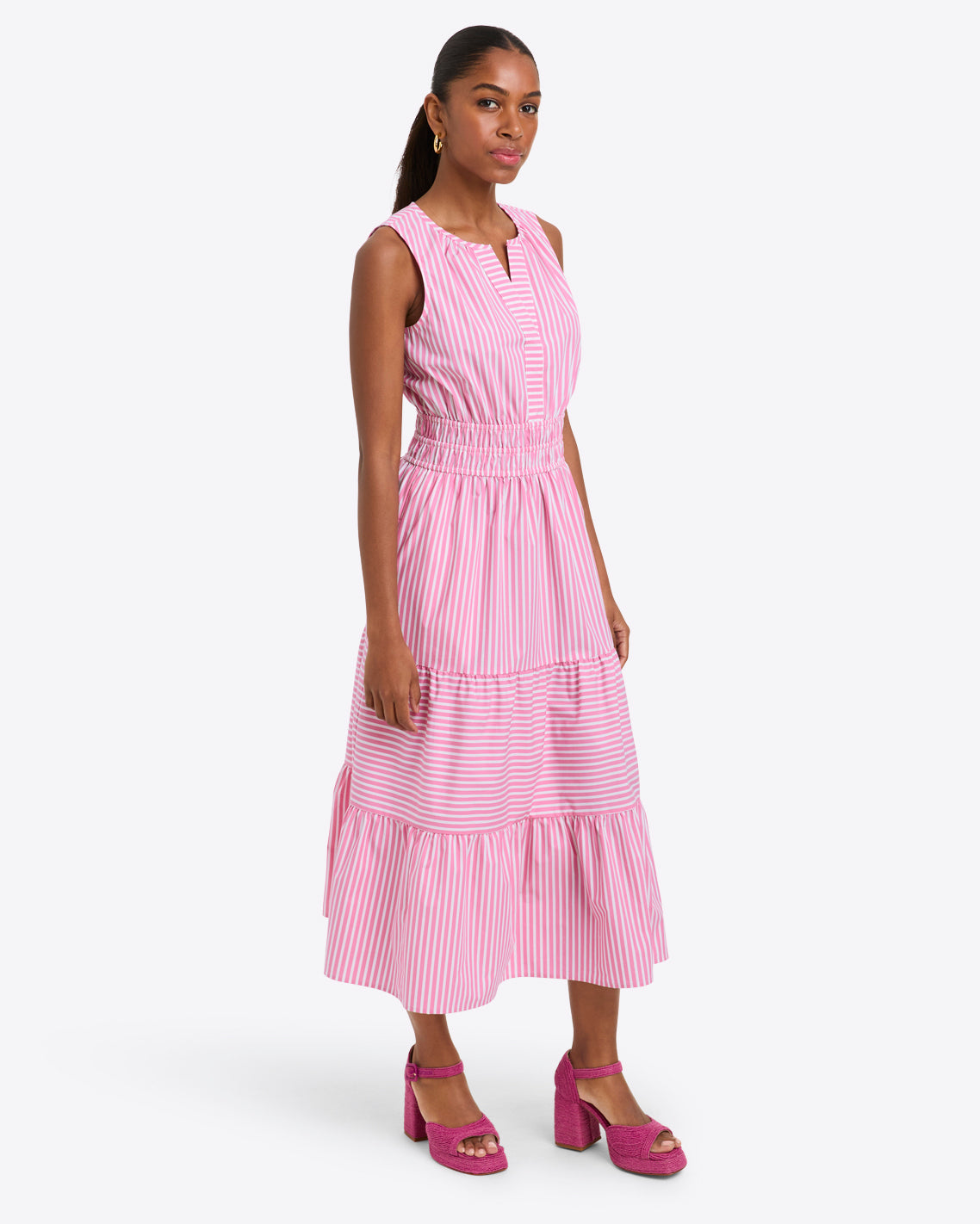 aqua stripe bustier midi dress - exclusive Striped Midi Closet Stripe Dress AQUA Stripe Bustier Midi Dress Exclusive Bloomingdale's