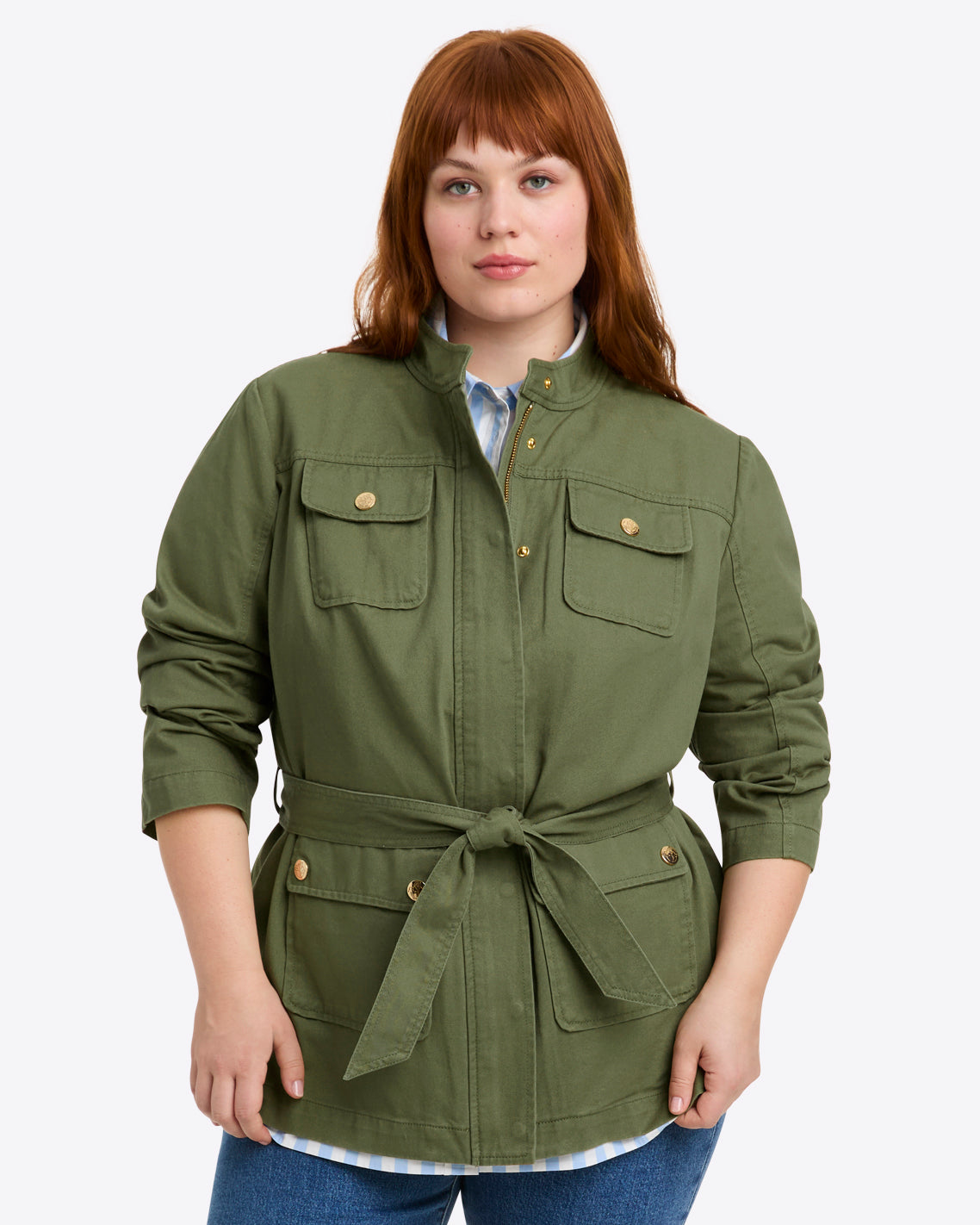 Field Jacket in Green Twill