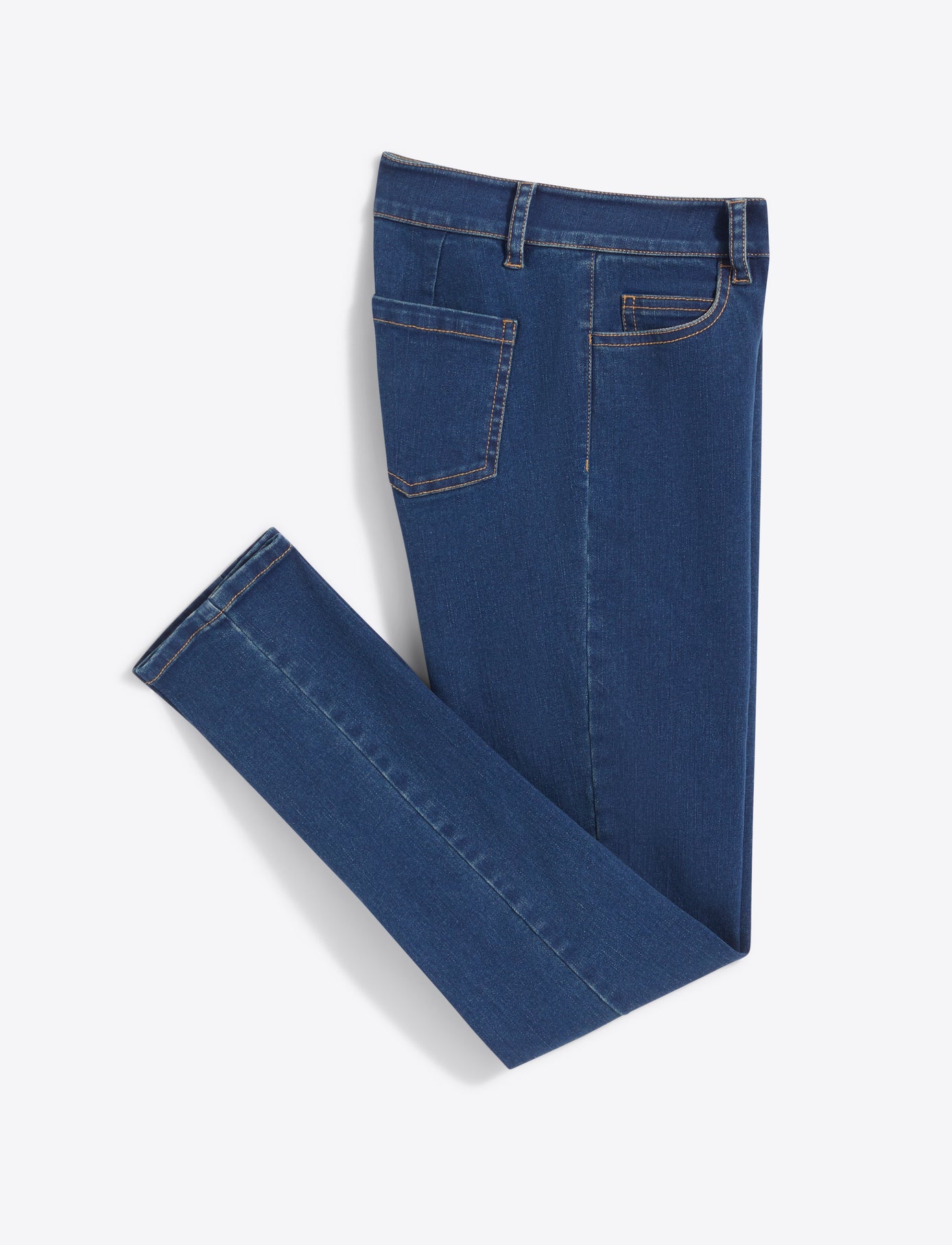 Mid-Rise Slim Jeans in Medium Wash