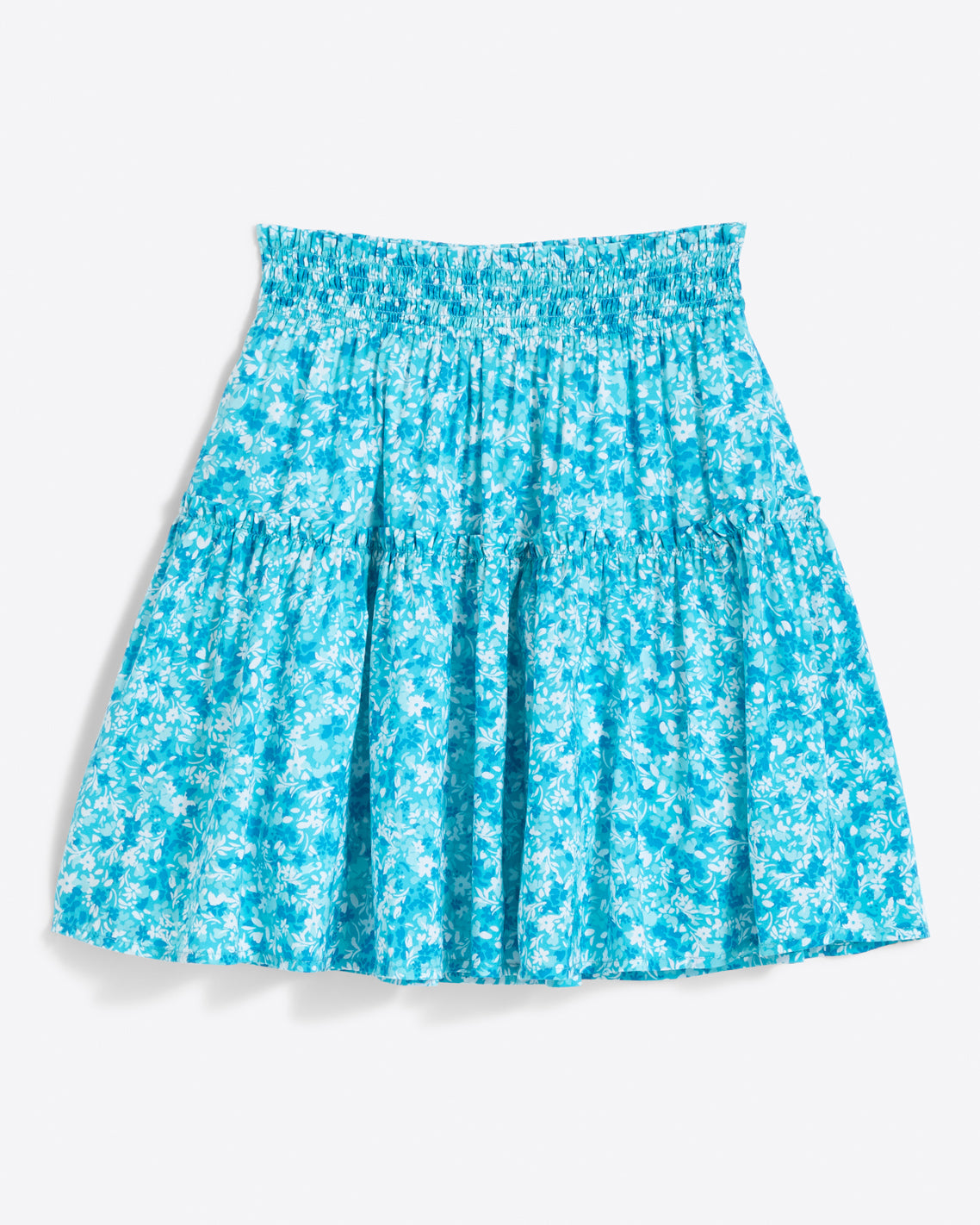 White and blue floral skater clearance skirt