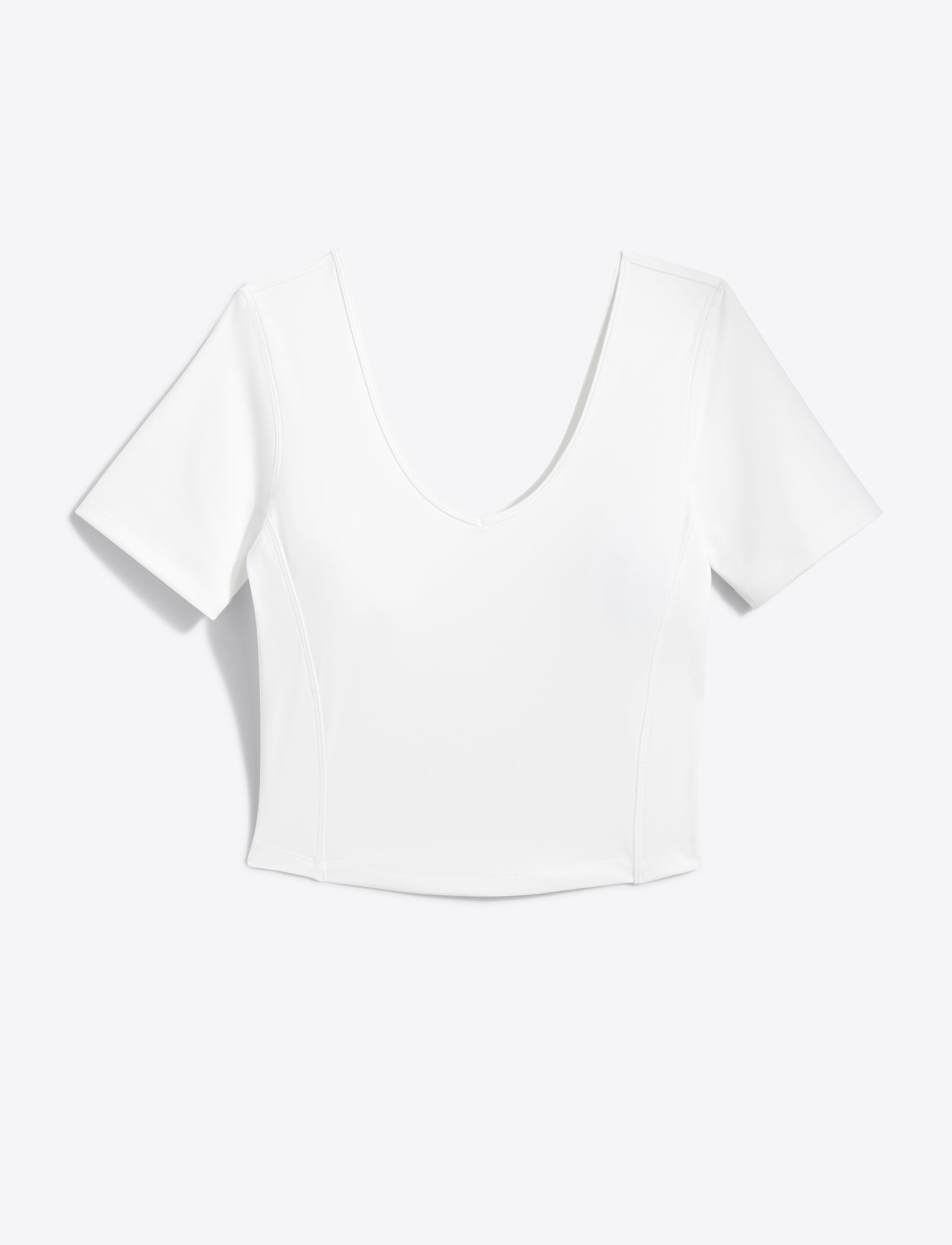 Cropped Sport Top in White