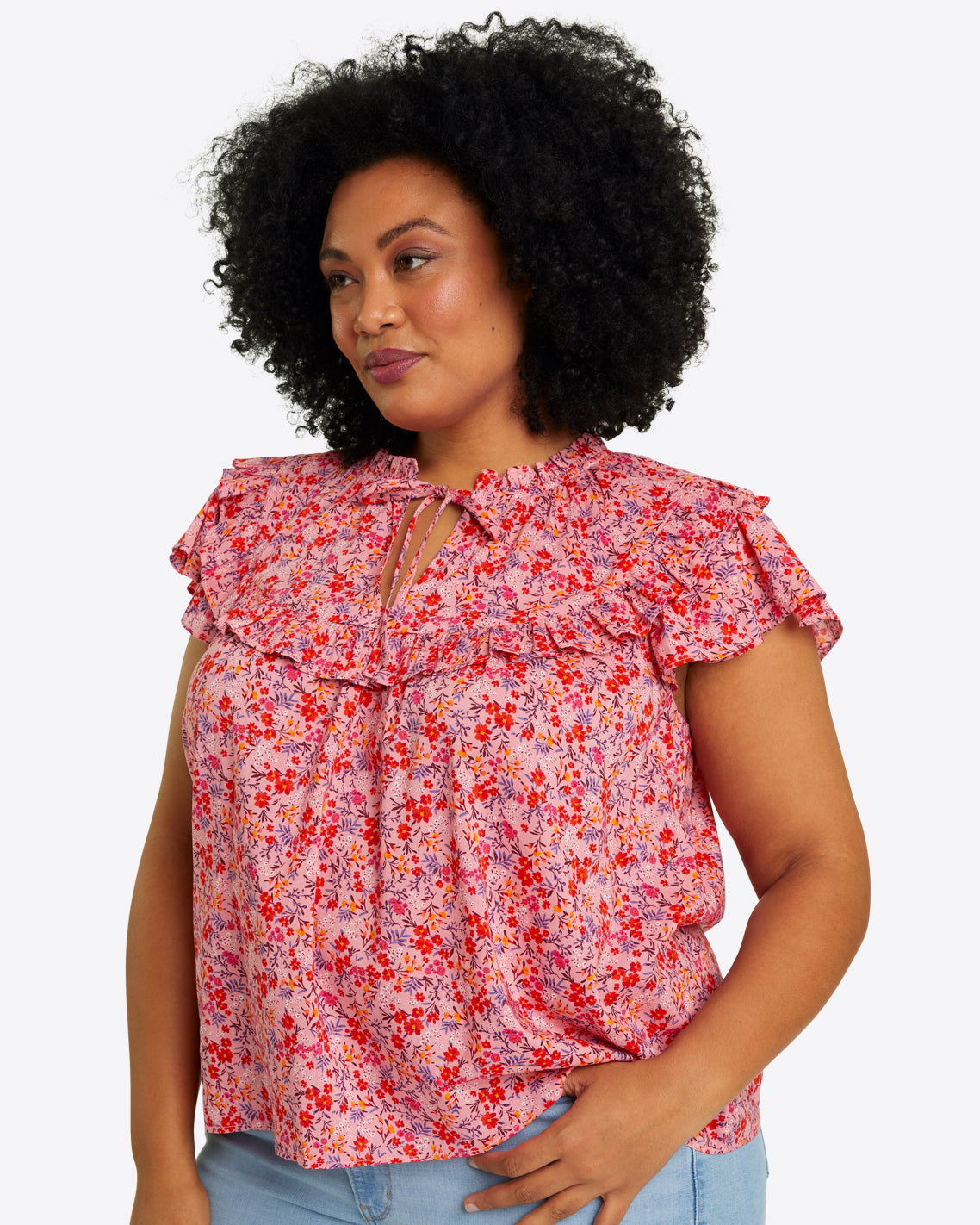 Raelynn Top in Pansy Floral