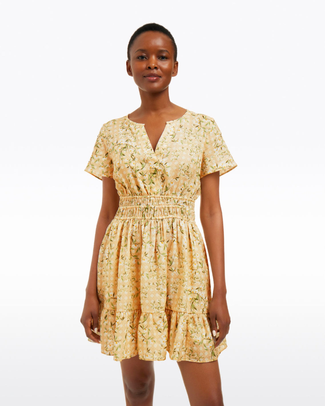 Wilson Mini Dress in Floral Rattan | Color - Floral Rattan / 3X | Draper James Wilson Mini Dress in Floral Rattan | Color - Floral Rattan / 3X | Draper James