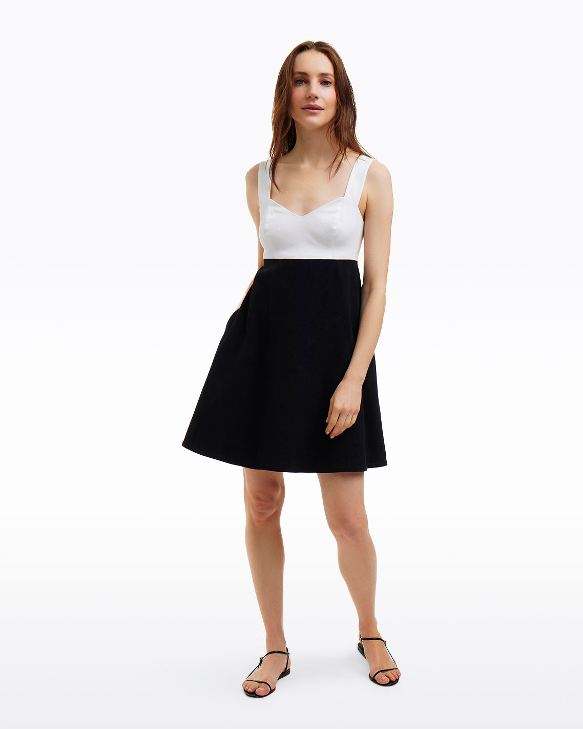 Henrietta Mini Dress in Black and White Draper James Henrietta Mini Dress in Black and White Draper James