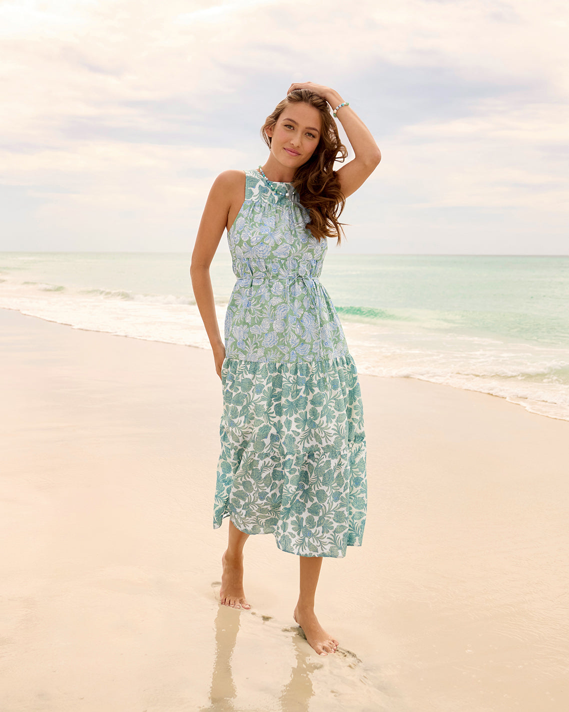 Marlow Two Tone Shell Midi Dress – Draper James Marlow Two Tone Shell Midi Dress – Draper James