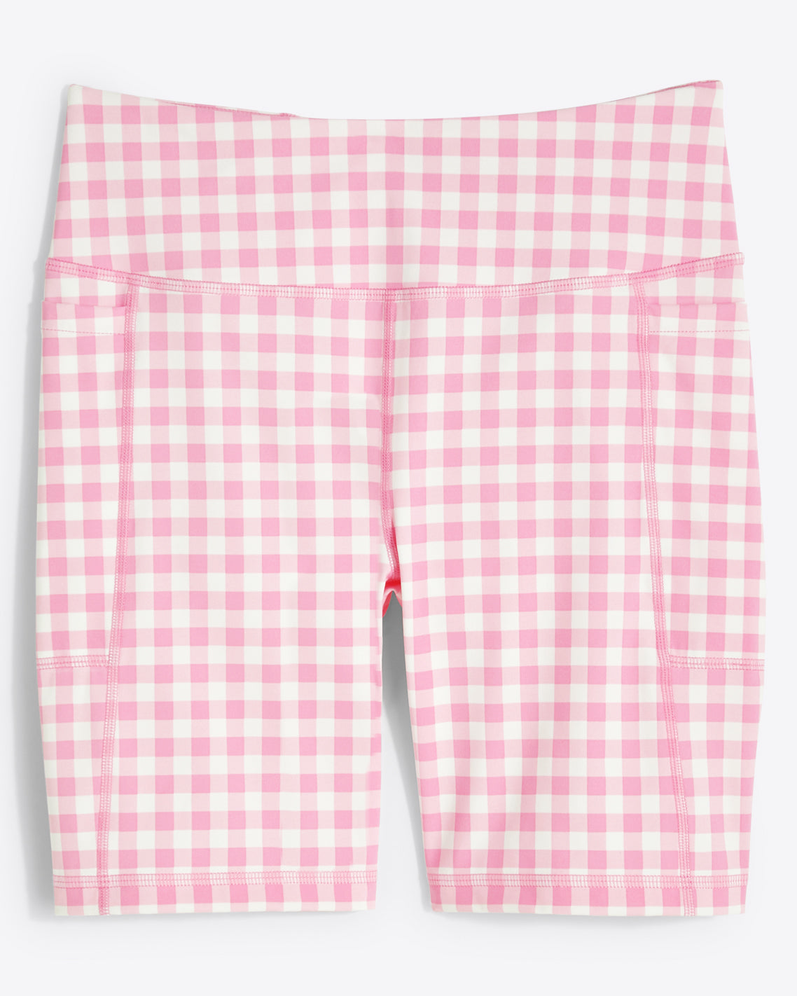 Bike Shorts in Pink Gingham