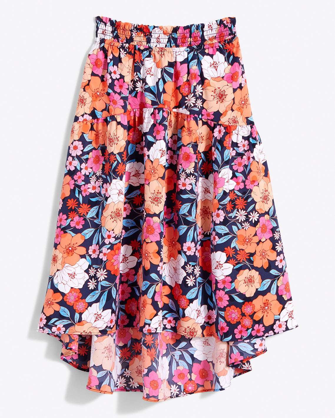 Bouquet Of Dreams Light Denim Floral Skirt - E1128LDN