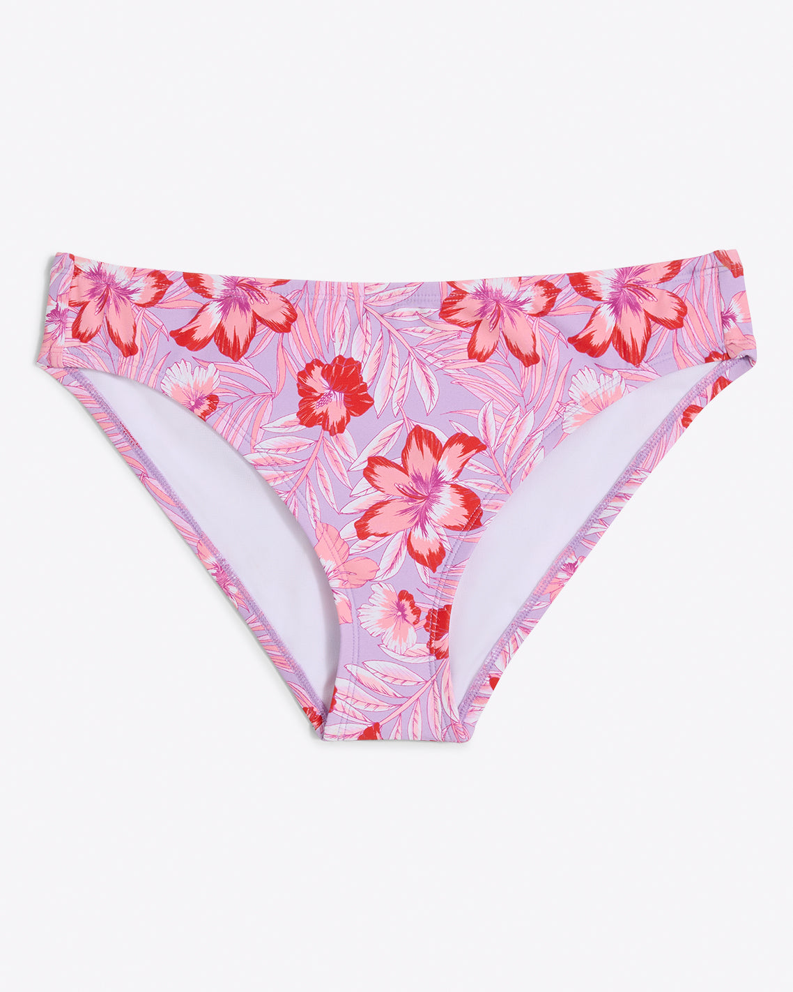 Basic Hipster Bikini Bottom in Floral Scallop