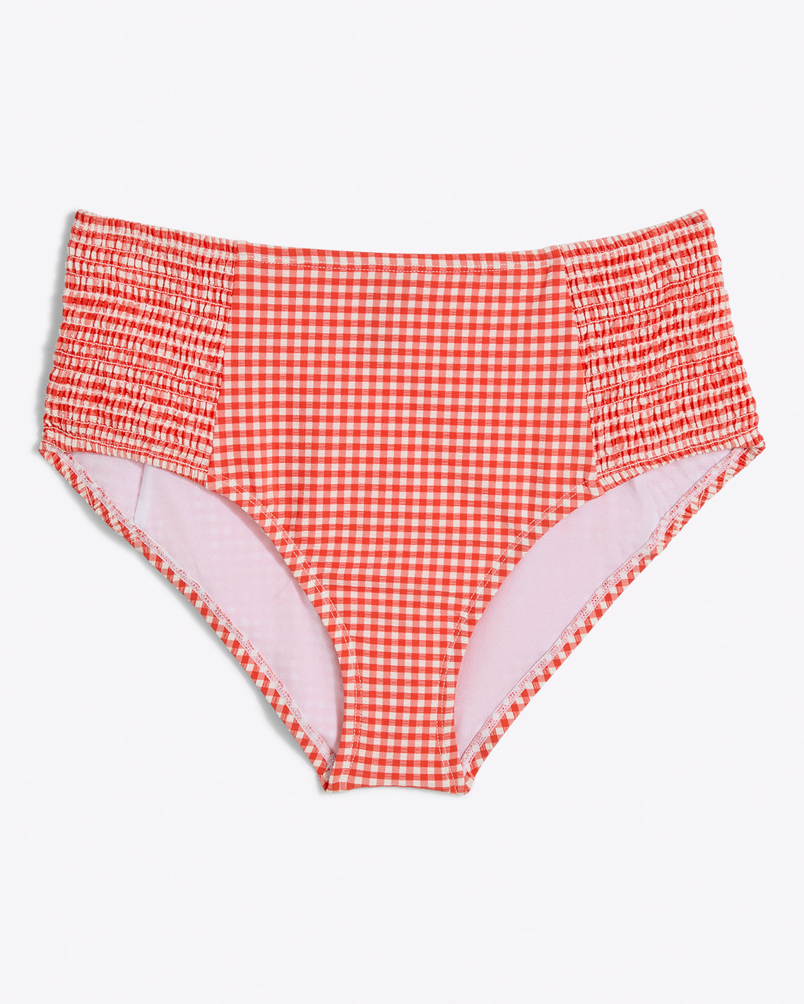 Gingham Basic Ruched Bottoms