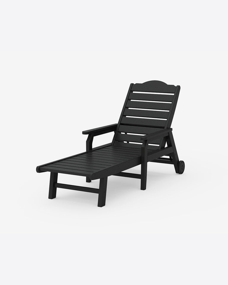 Savannah Chaise with Arms and Wheels