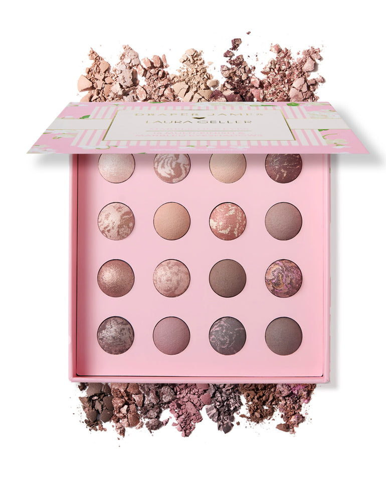 Draper James x Laura Geller Marble-ous Eyes 16 Multi-Finish & Marbled Eyeshadows