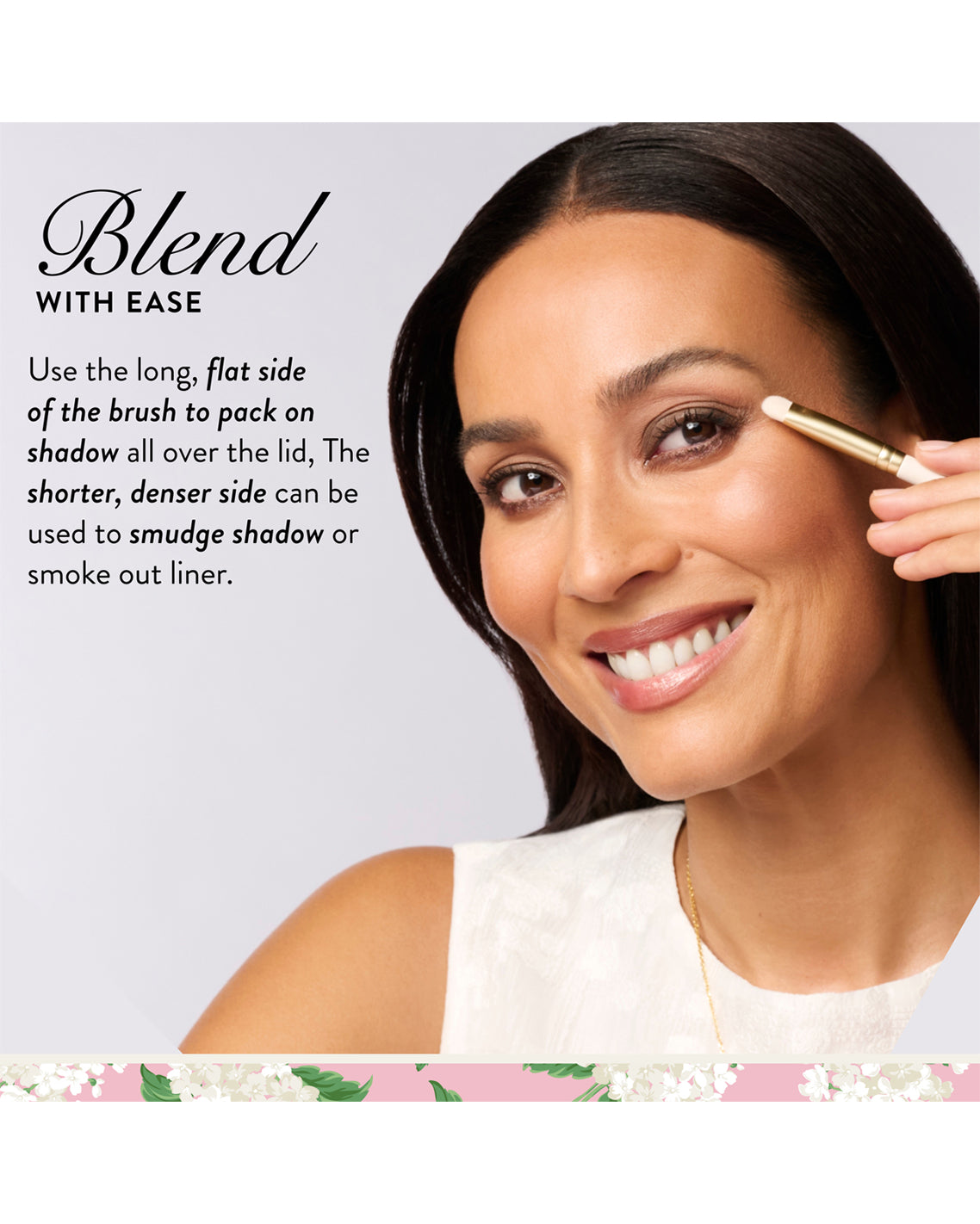 Draper James x Laura Geller Dual-Ended Eyeshadow Brush