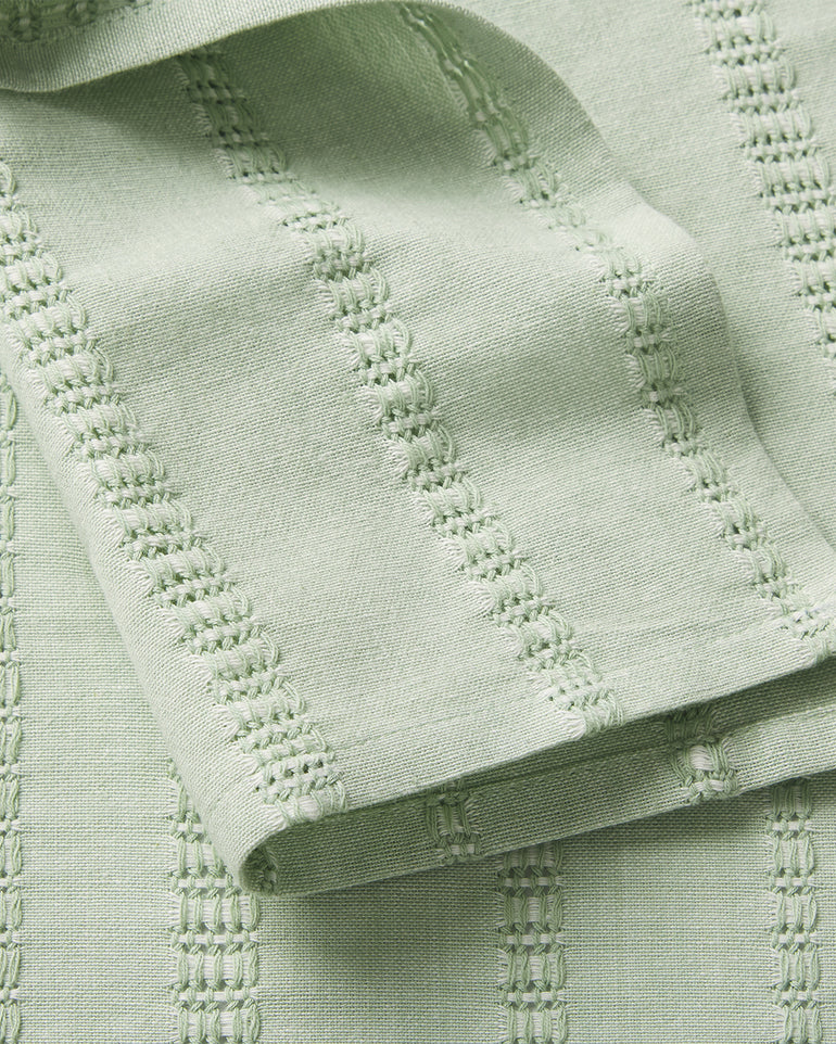 Woven Napkin Set in Sage Green