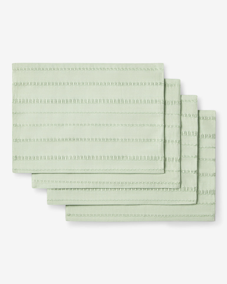 Woven Placemat Set in Sage Green