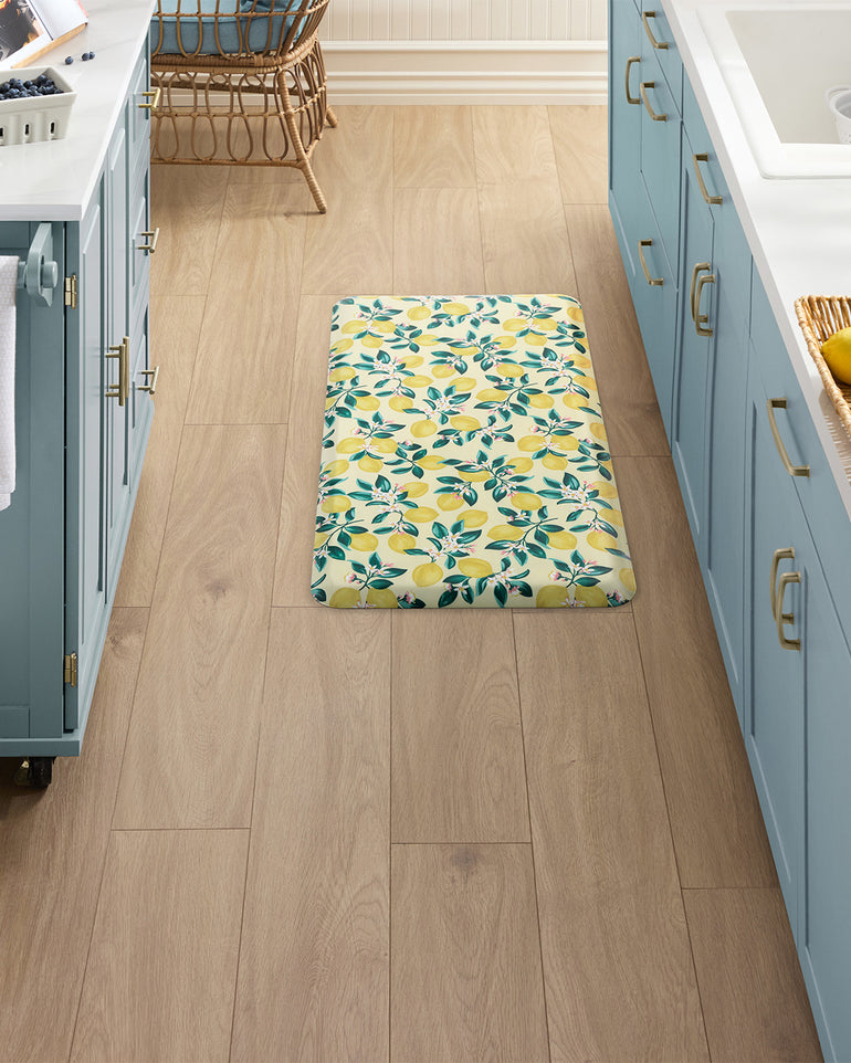 Lemon Blossom Kitchen Mat