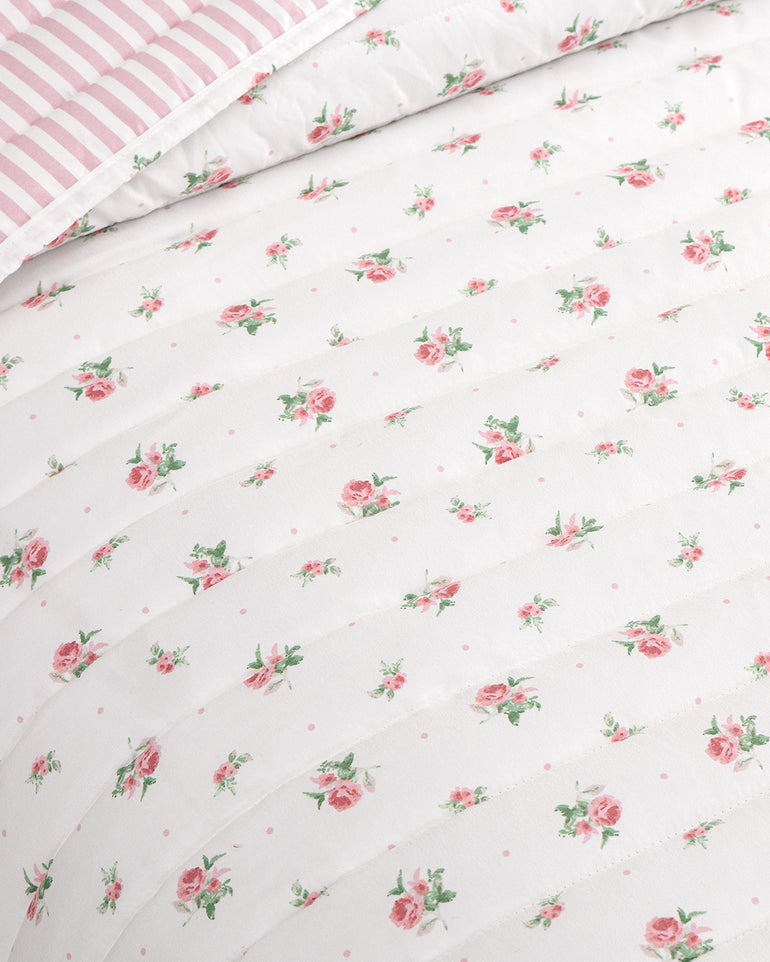 Ceraphina Floral Pink Quilt Set