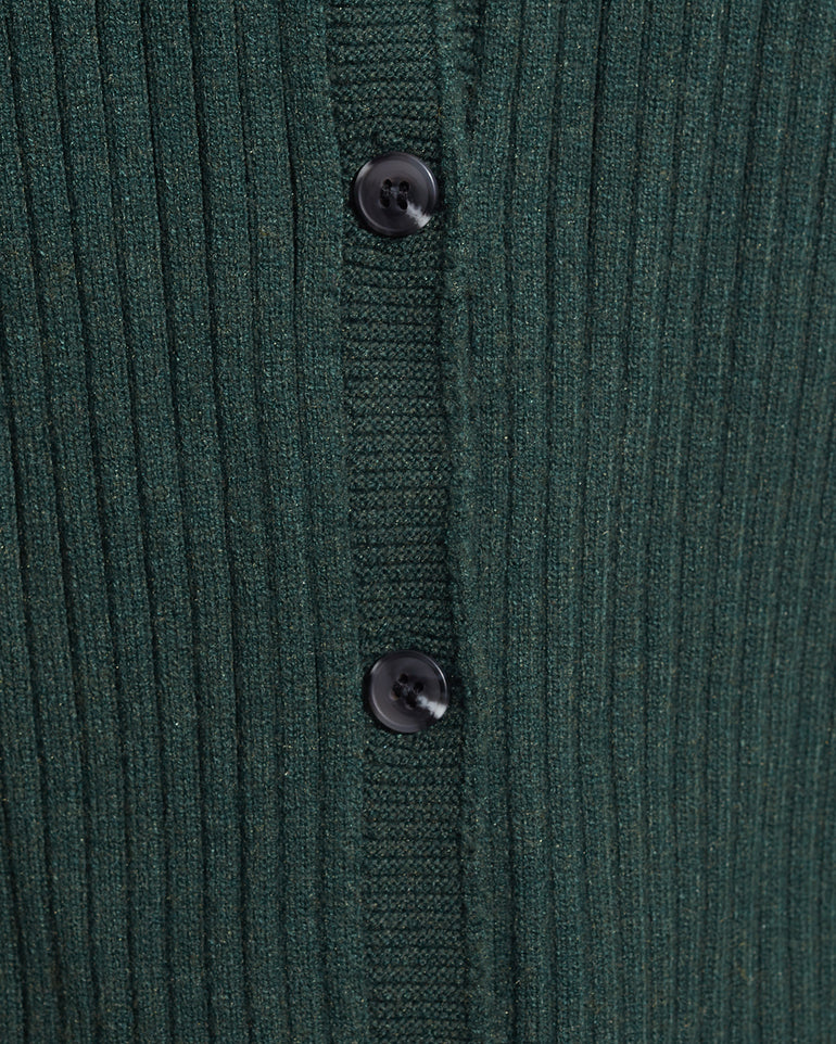 Luxe Cropped Rib Cardigan