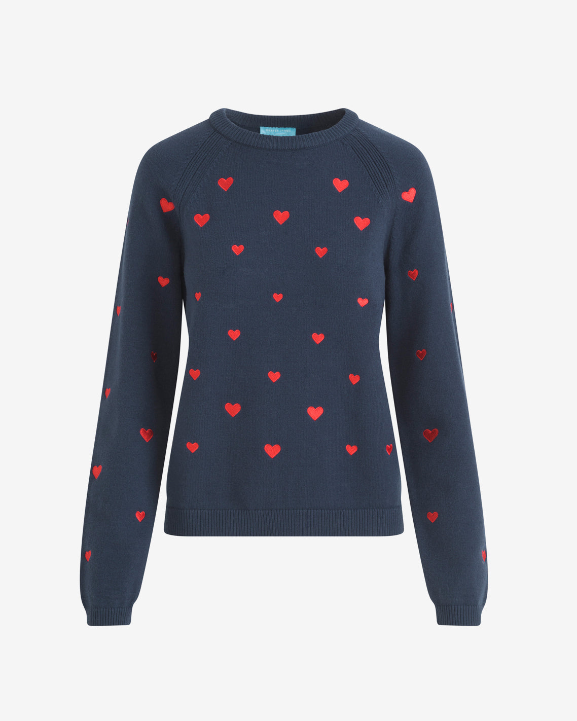 Ditsy Heart Crewneck Sweater