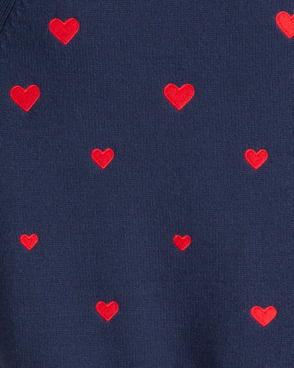 Ditsy Heart Crewneck Sweater