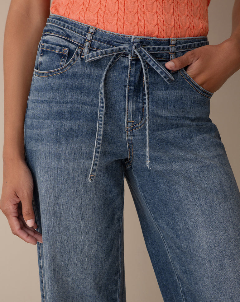 Wide Leg Jean in Dark Wash