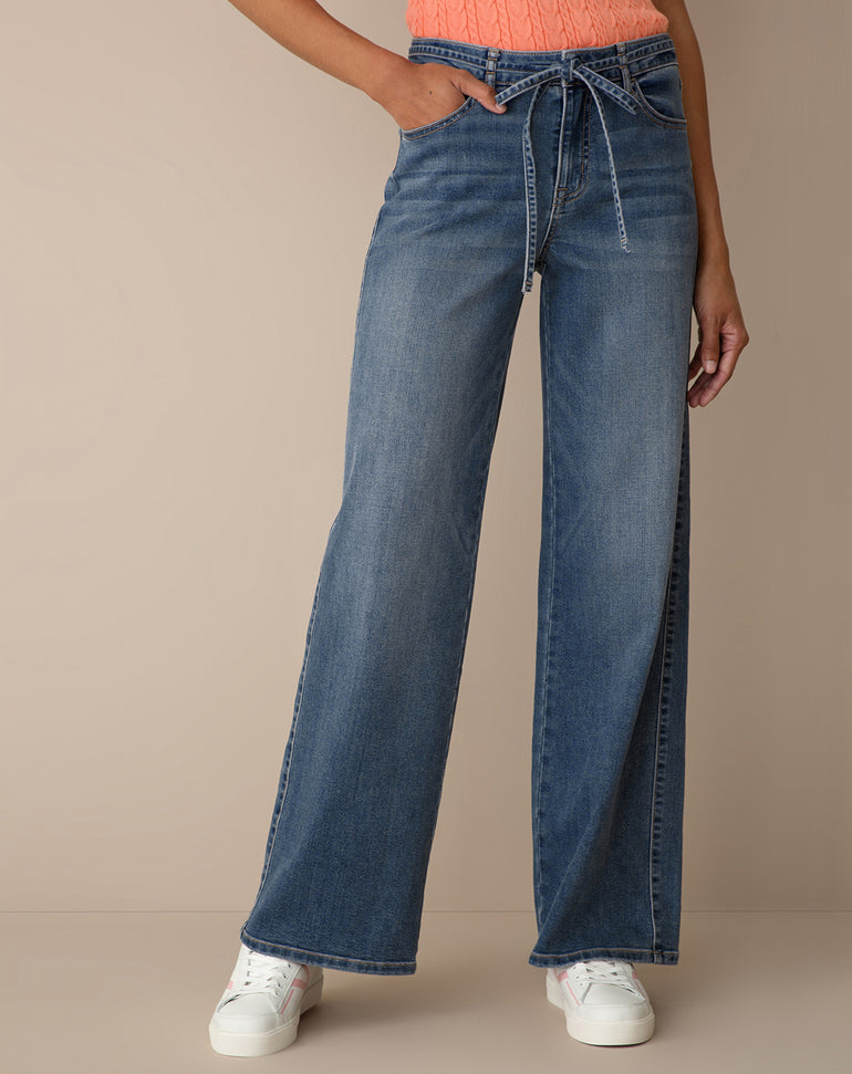 Wide Leg Jean in Dark Wash