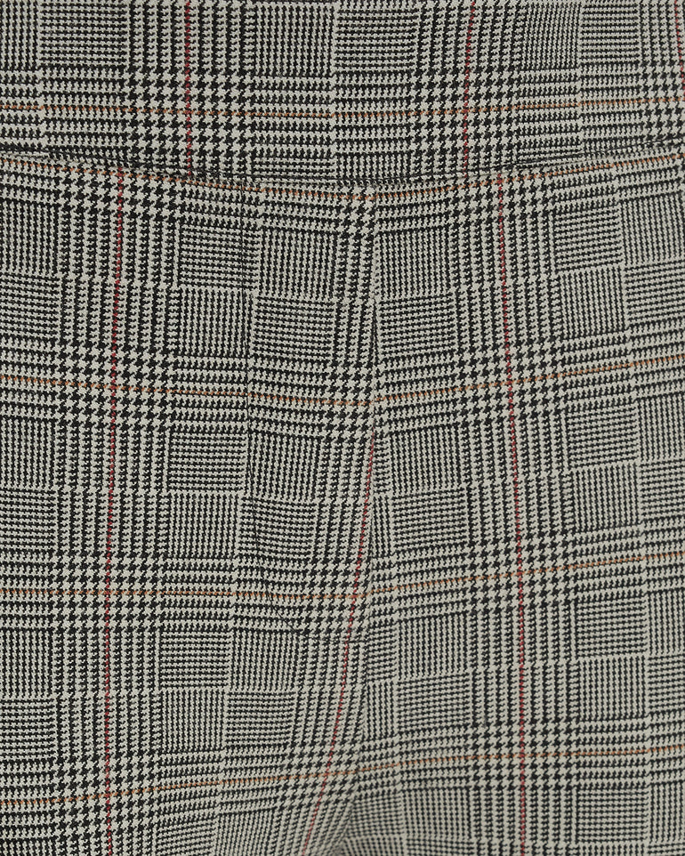 Wide Leg Glen Check Pant