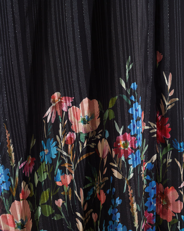 Maisy Midi Dress in Moonlit Blooms