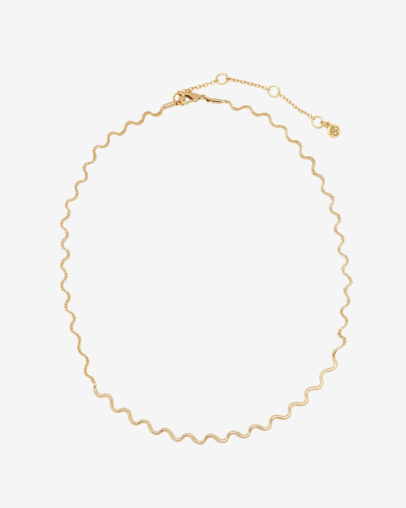 Ripple Wavy Layering Necklace | Gold – Draper James