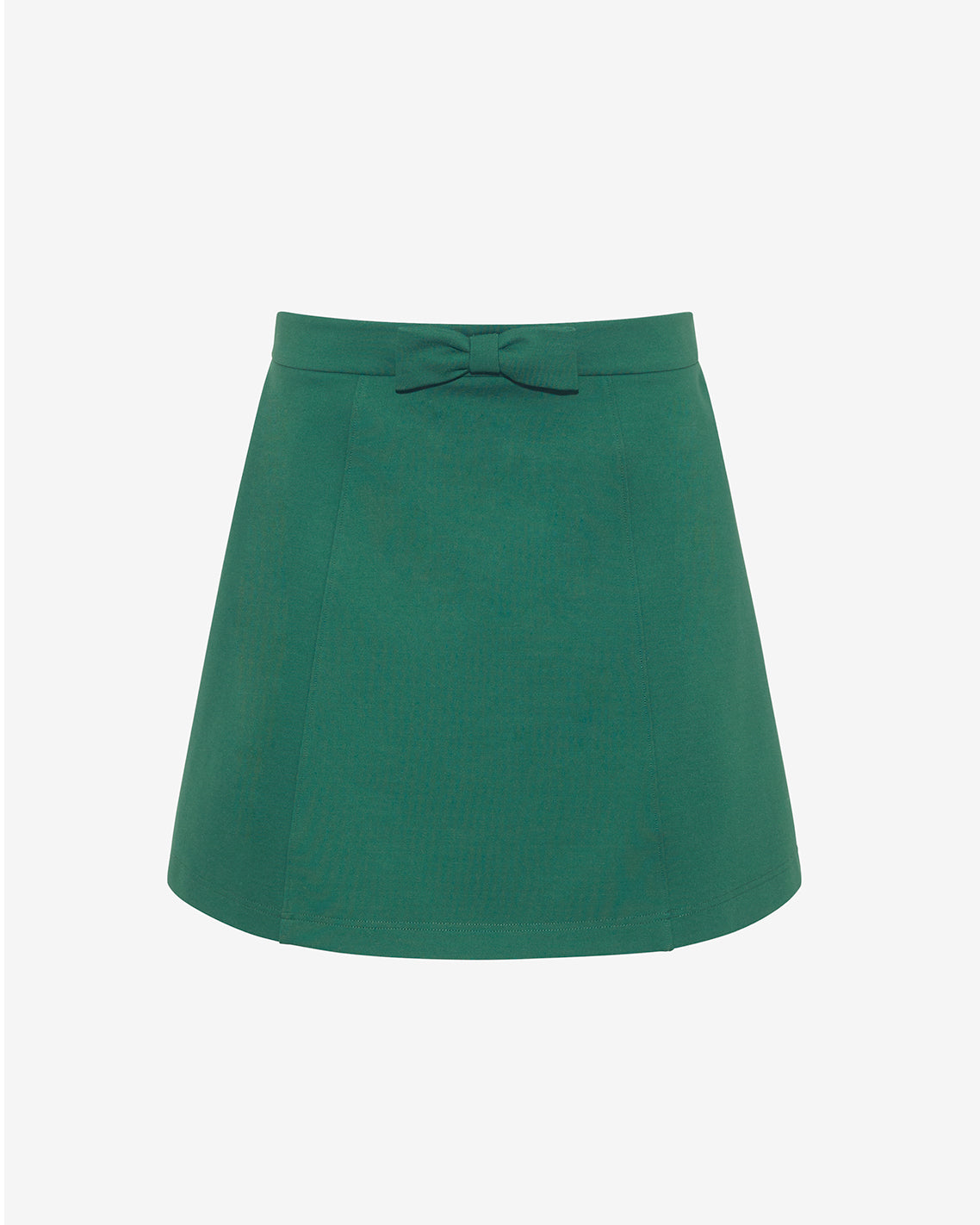 Mini Skirt in Evergreen Ponte