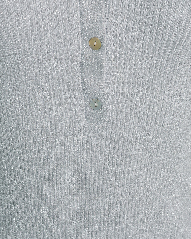 Sweater Polo in Silver