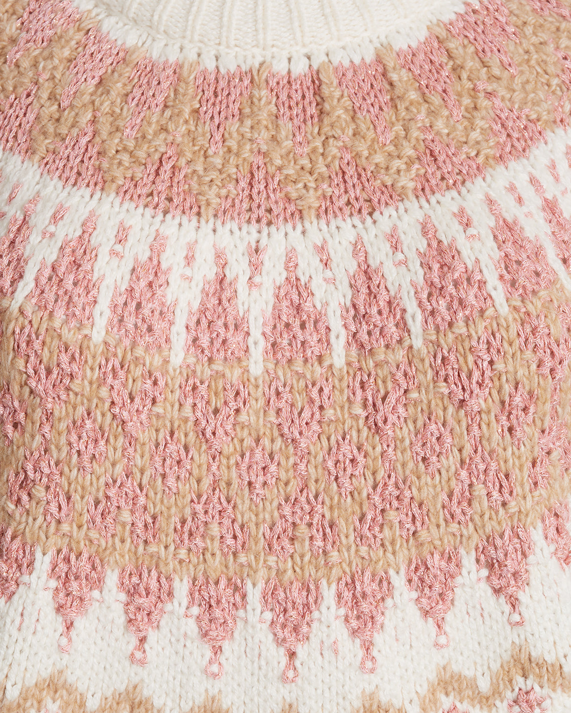 Fairisle Sweater in Magnolia White Multi