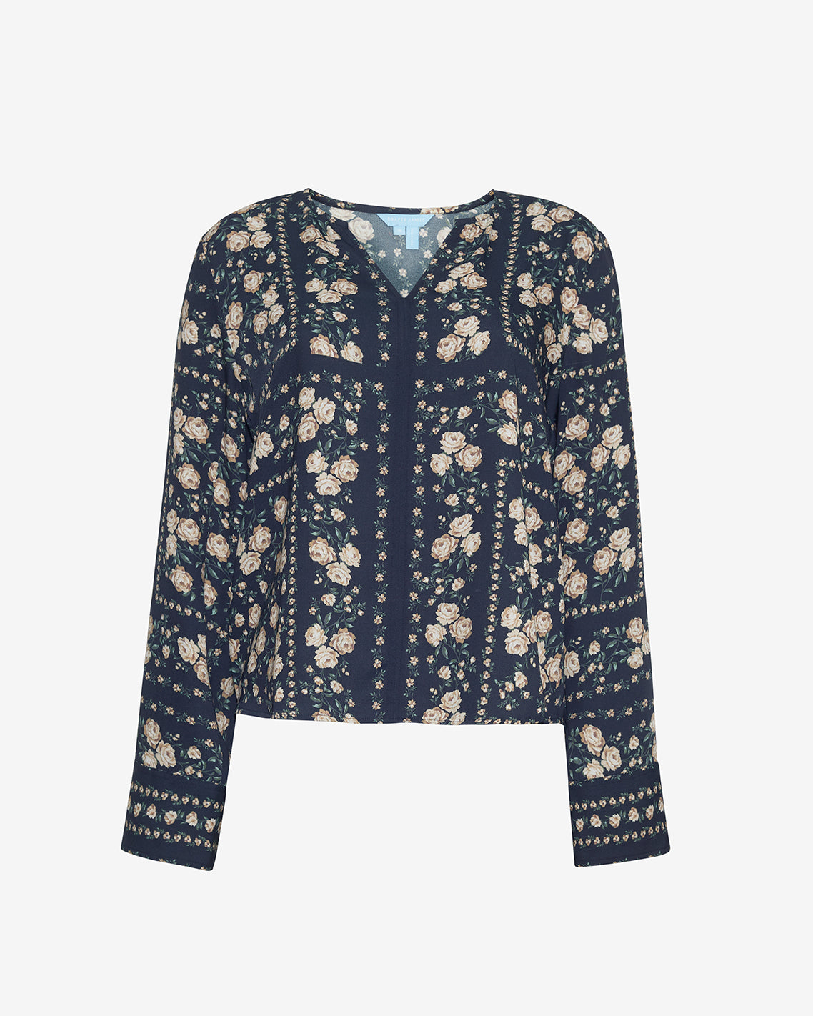 Long-Sleeve Top in Wallpaper Floral