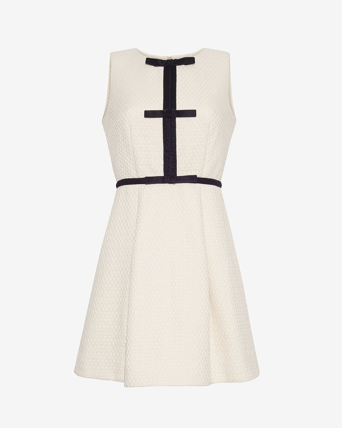 Sarabeth Tweed Mini Dress in Vanilla