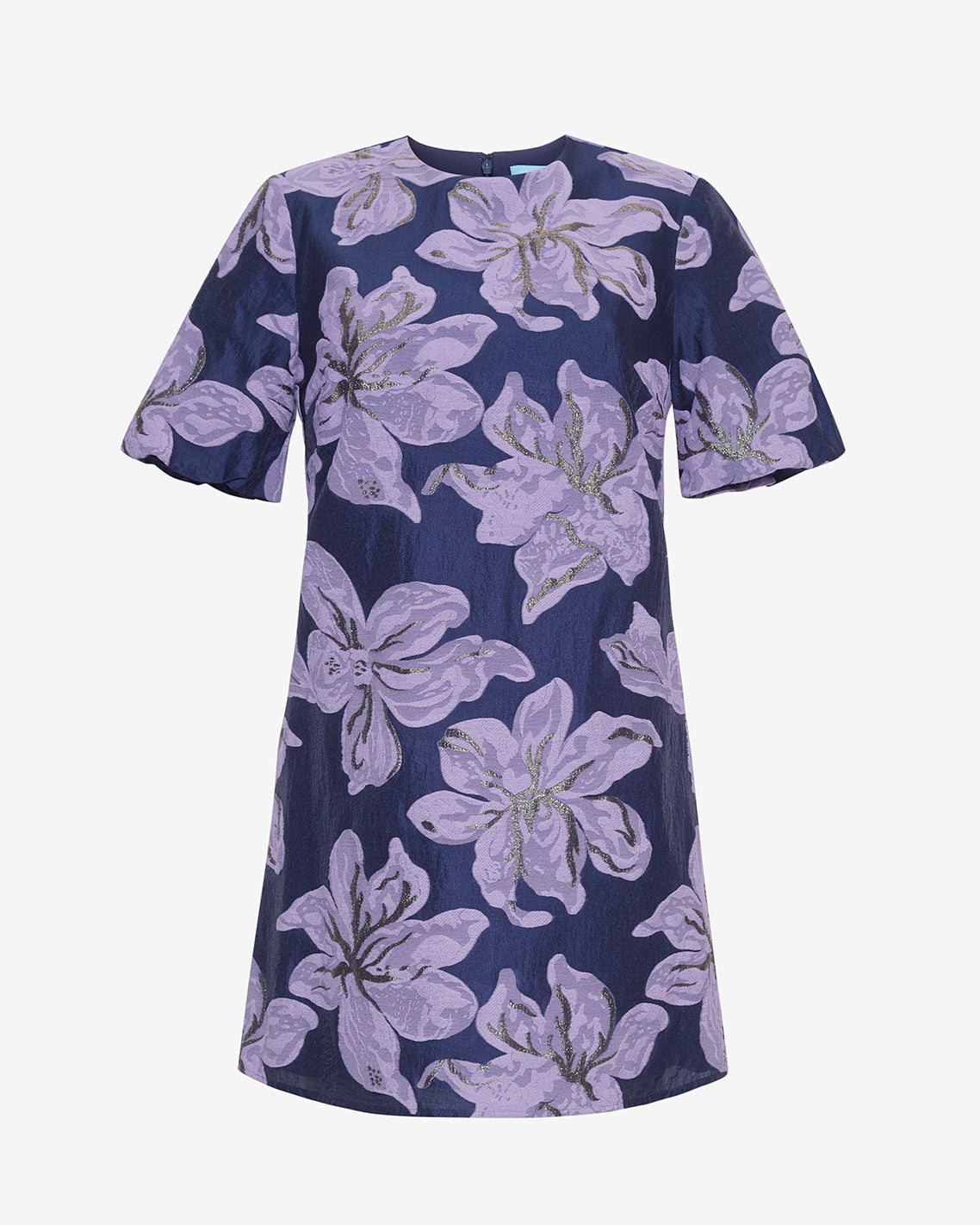 Lucinda Puff Sleeve Dress in Jacquard