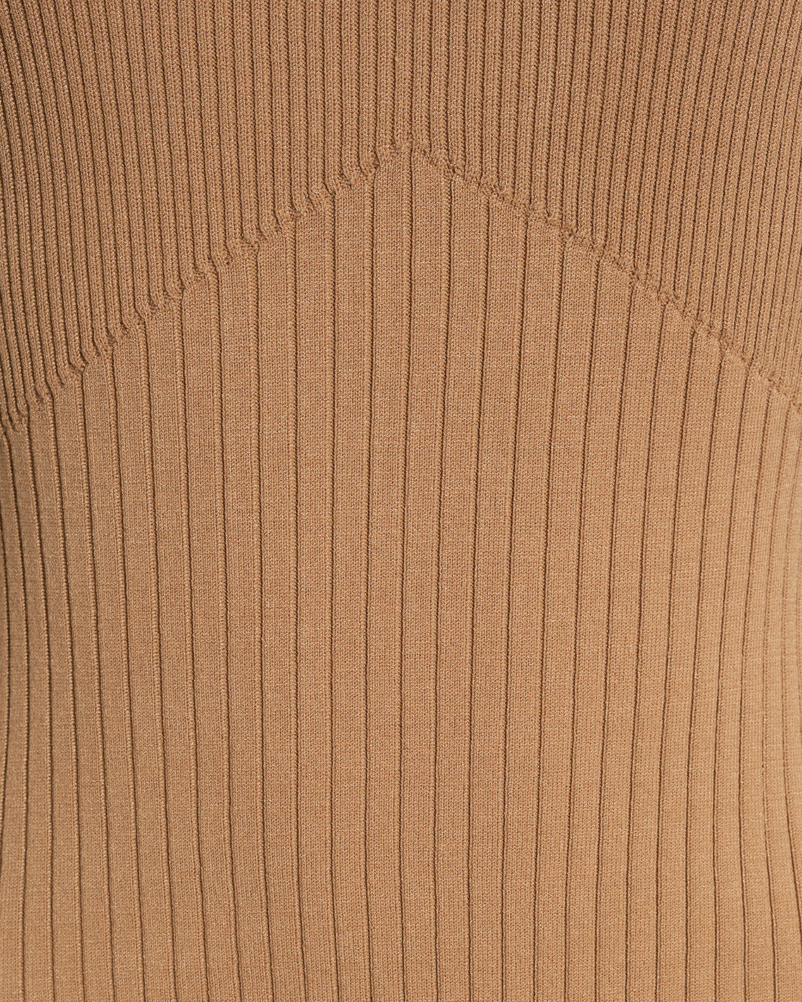 Lennox Mockneck Ribbed Knit Dress in Chestnut