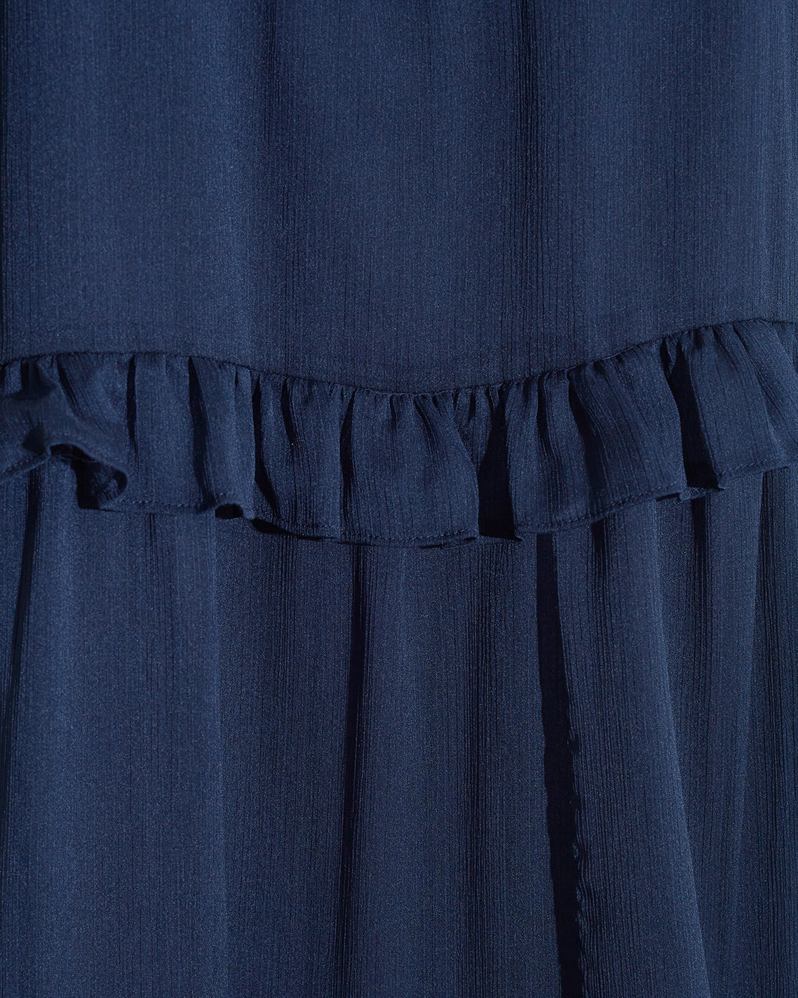 Frannie Ruffle Mini Dress in Baritone Blue