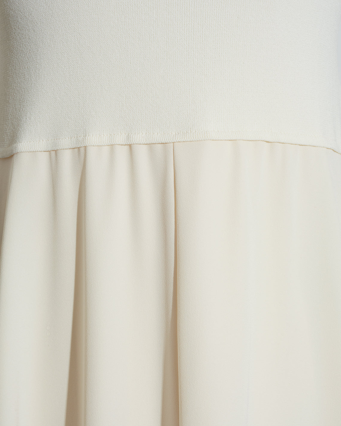 Ava Mixed Media Midi Dress in Frosted