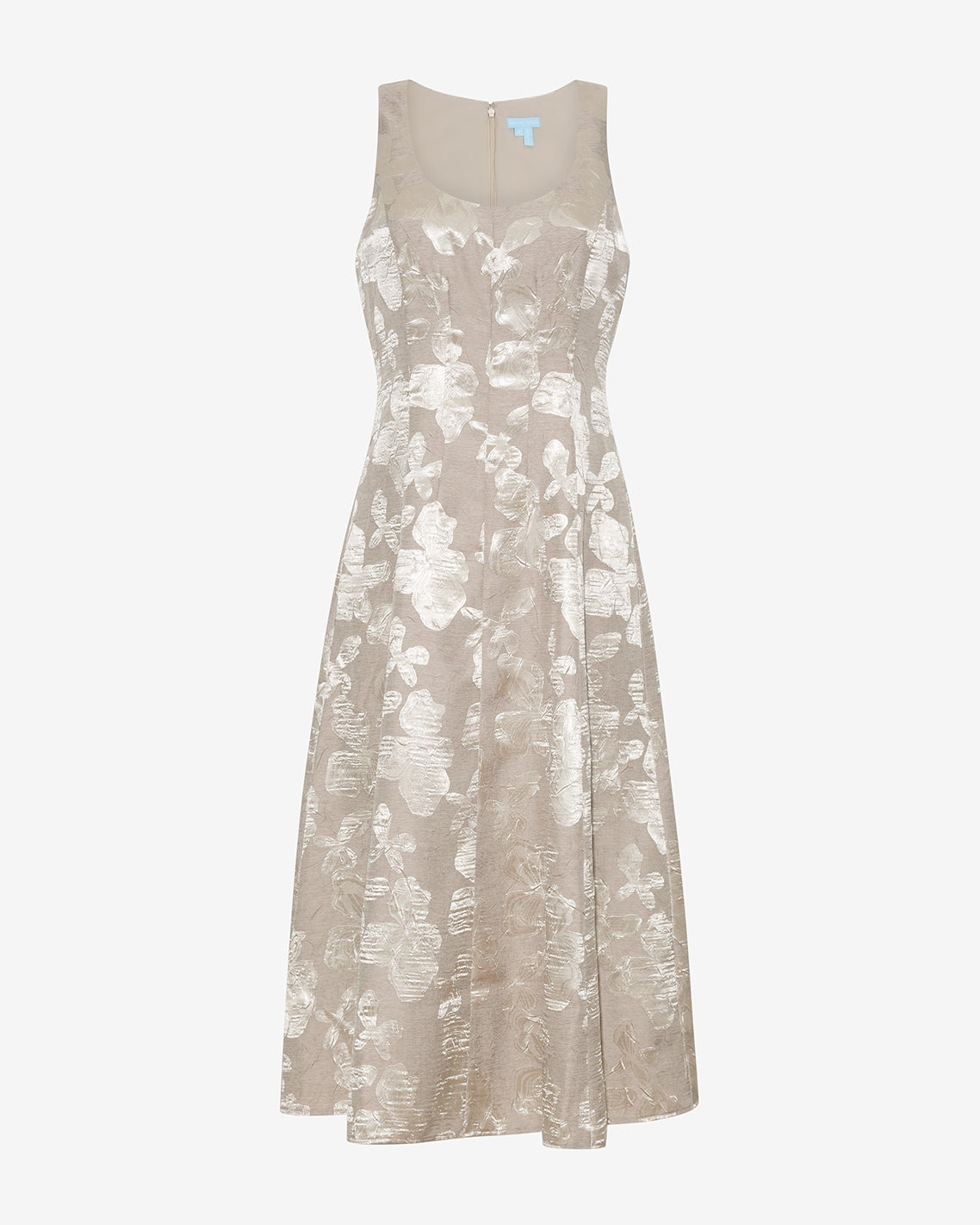 Delia Midi Dress in Jacquard