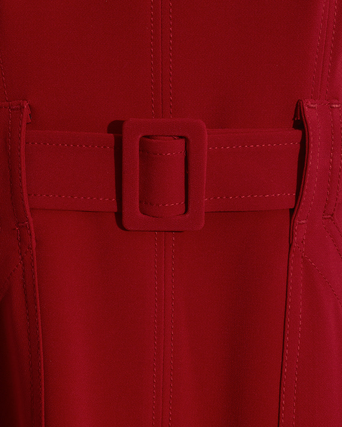 Juno Sleeveless Utility Dress in Red