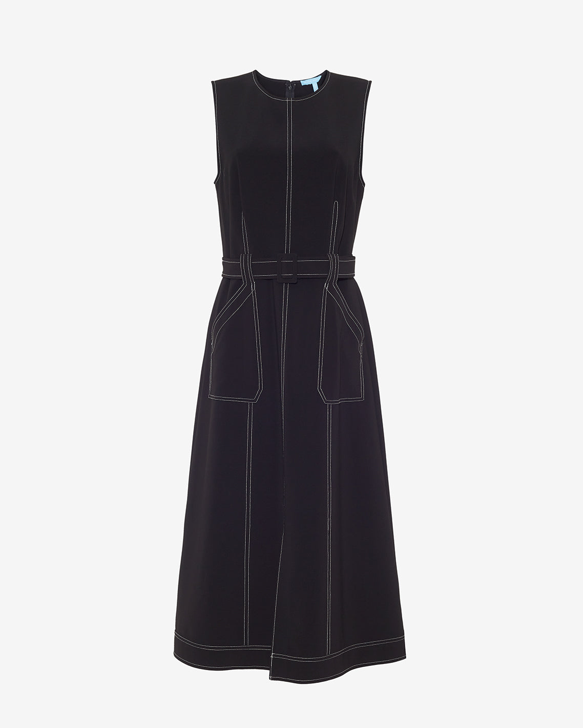 Juno Sleeveless Utility Dress in Belle Meade Black
