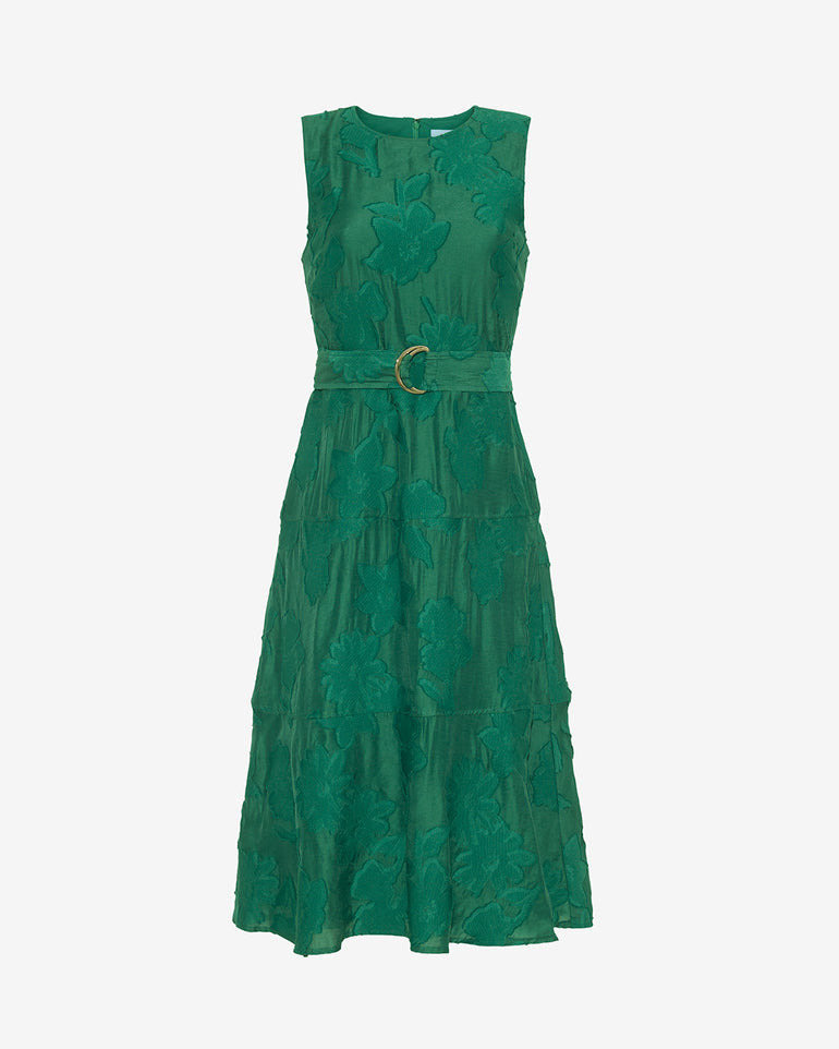 Elliston Midi Dress in Jacquard
