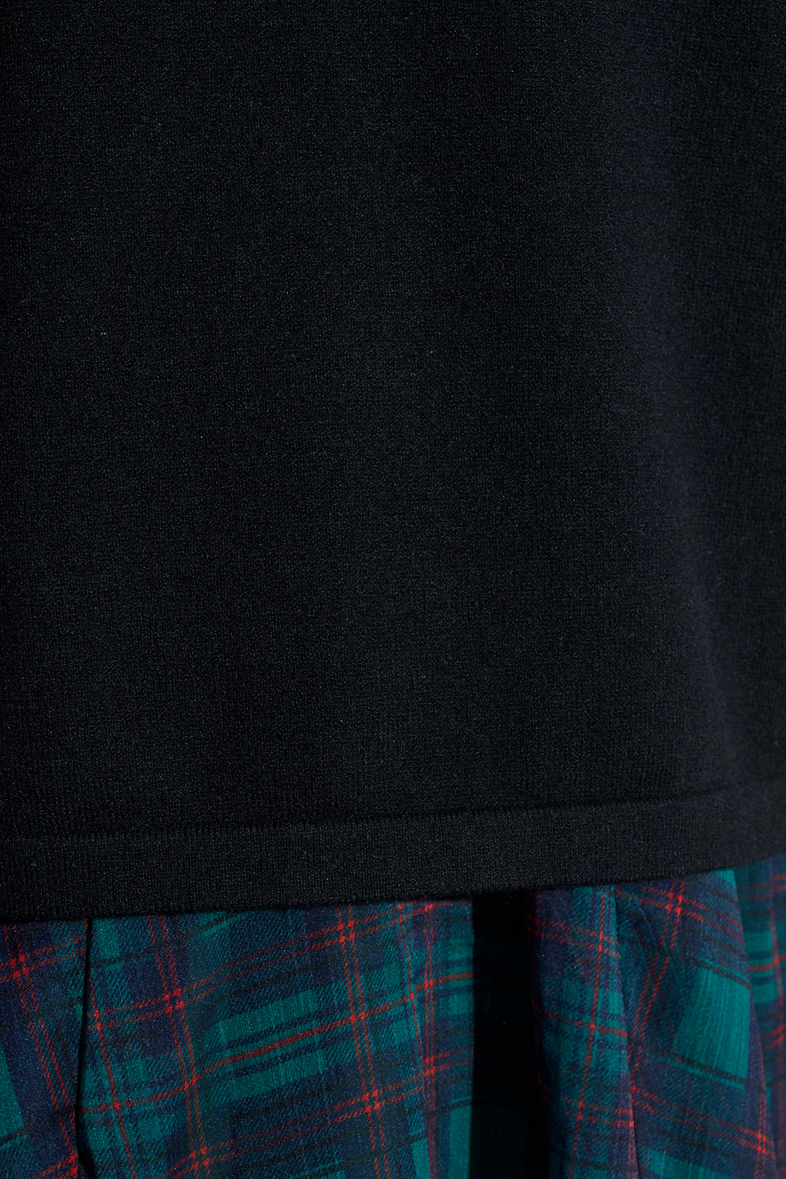 Elliot Sweater Dress in Evergreen Tartan