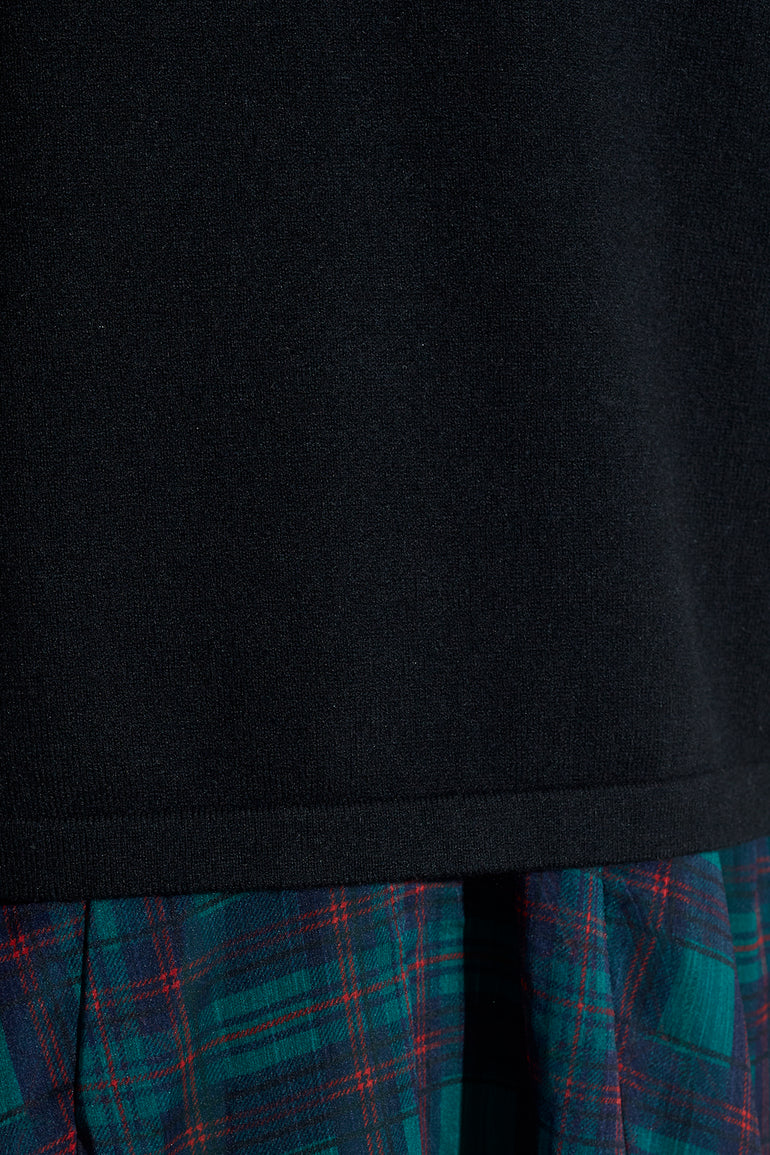 Elliot Sweater Dress in Evergreen Tartan
