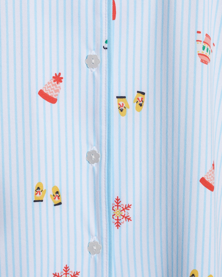 Linda Long-Sleeve Pajama Set in Winter Wonderland