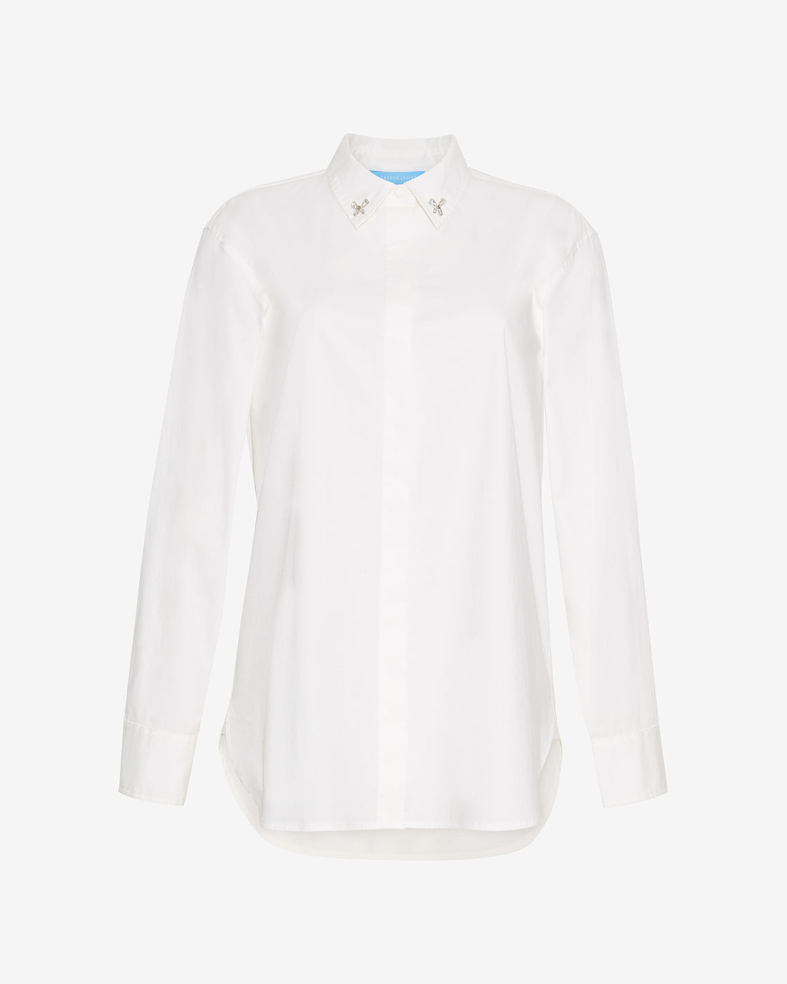 Button Down Top in White