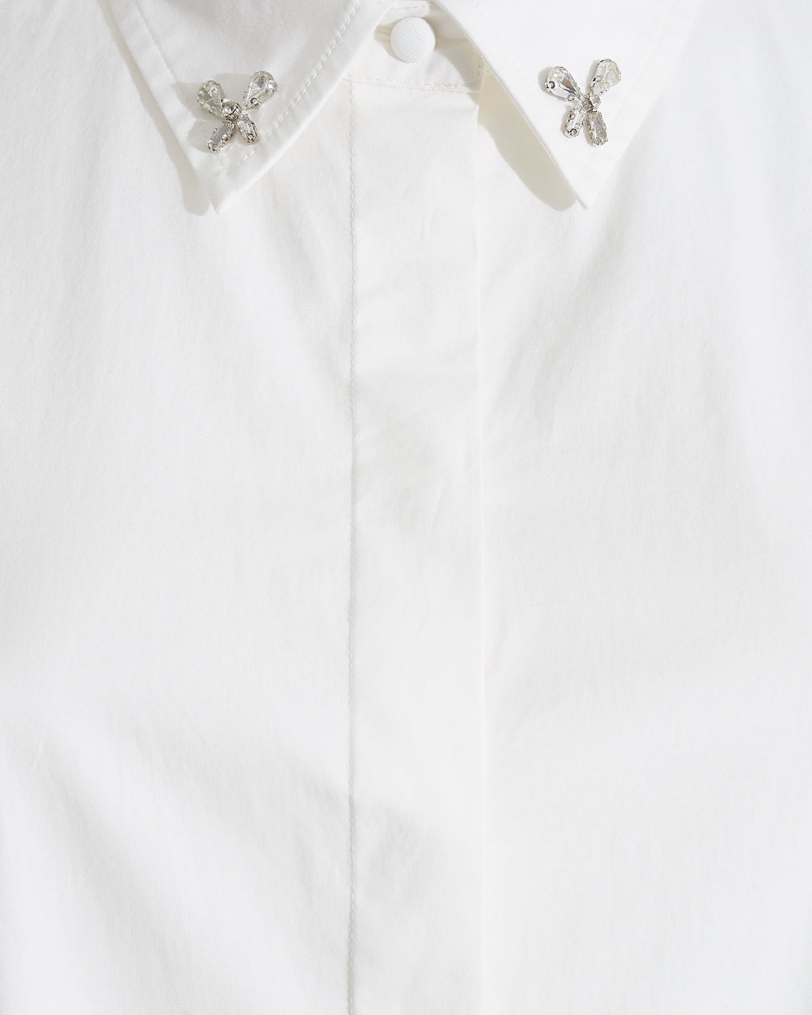 Button Down Top in White