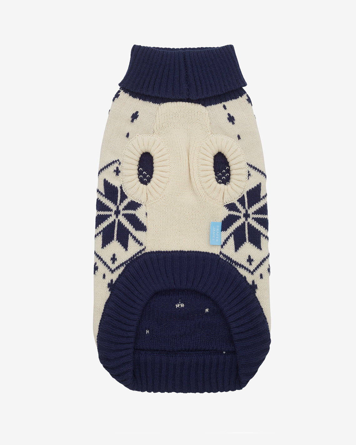 Snowflake Heart Dog Sweater
