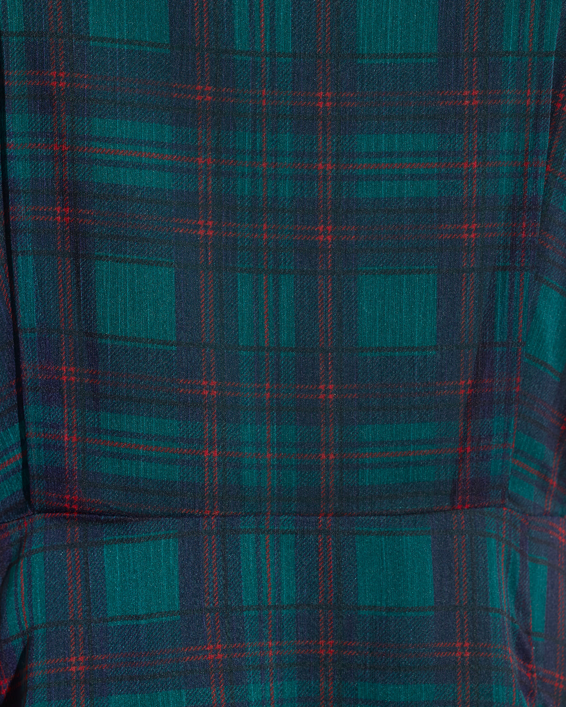 Elliot Sweater Dress in Evergreen Tartan