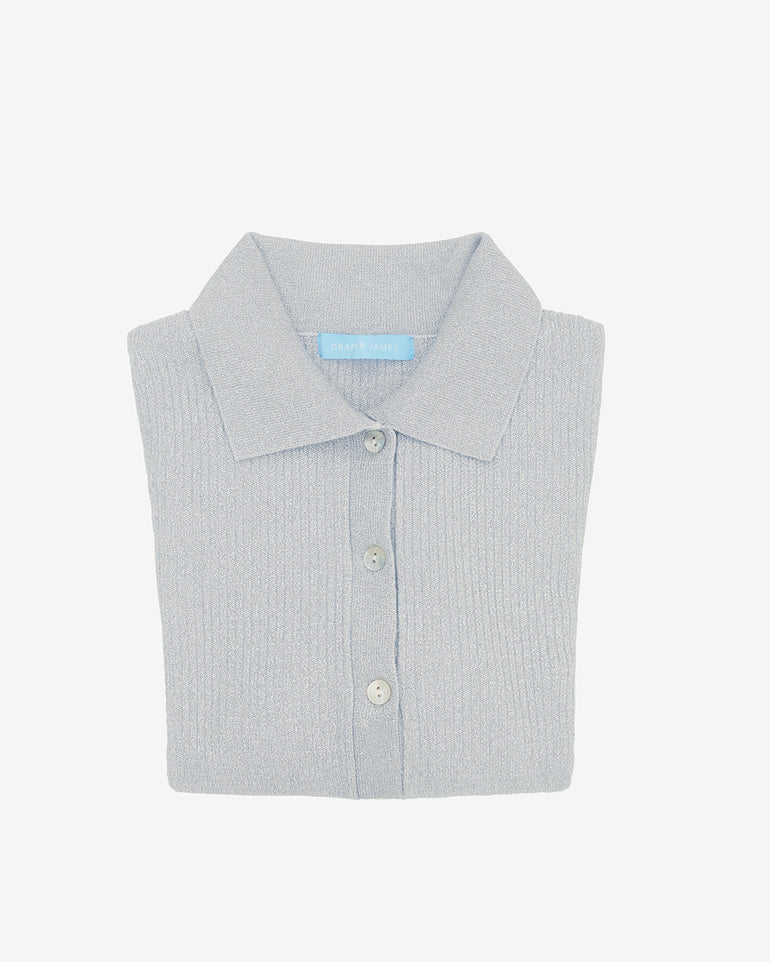 Sweater Polo in Silver